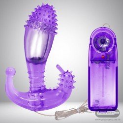 Triple Stimulatton Super Strong Soft Rabbit Vibrator RV-016
