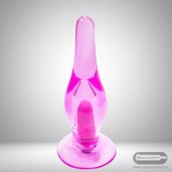 Crystal Anal Vibrating Butt Plug With Suction Cup AD-025