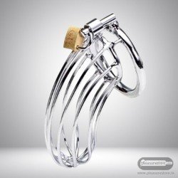 Stainless Steel Iron Wire Male Chastity Lock BDSM-016