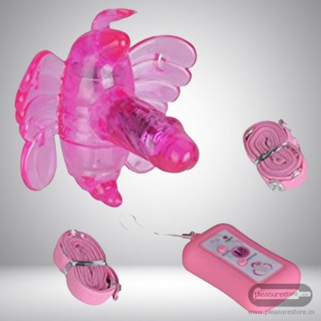 Butterfly Remote Control Strap On Vibrator SO-009