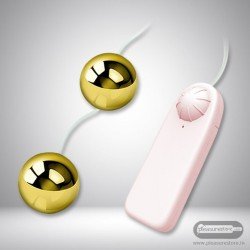 Multi Speed Golden Ben Wa Vibrating Balls Anal Vaginal BV-013