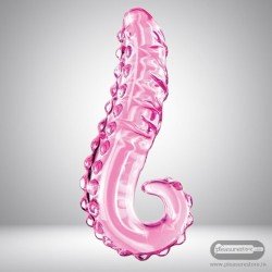 Kiss of Tongue Crystal Glass Dildo Anal Toy GD-002