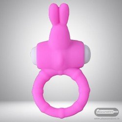 Rabbit Vibrating Penis Ring Blue Lolly CR-018