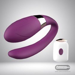 Wearable U Shape Remote Control Clitoris Luxury Vibrator LXV-030