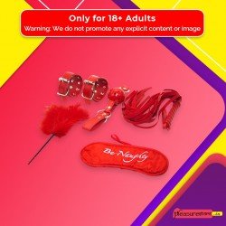 BDSM SEX KIT Bracelet+Whip+Goggles+Feather+Mouth Ball Gag BDSM-001