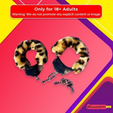 Fetish Fantasy Furry Cuffs in Leopard BDSM-005