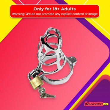 Chastity Steel Lock Device for Men BDSM-010