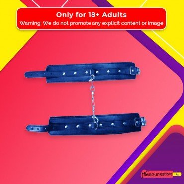 Premium Leather Naughty Nurse Wrist Cuffs Bondage Gear BDSM-021