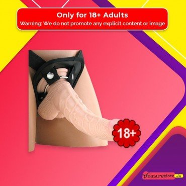 American Whopper 6.5" Dong Vibrating With Harness SO-006