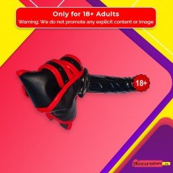 Black Red Edge Leather Harness Lesbian Strapon SO-025