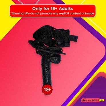 Strap On Dildo Harness with Big Black Dildo Vibrator SO-027