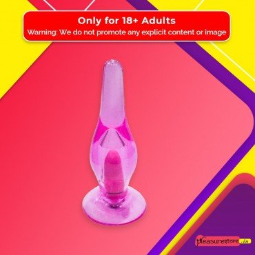 Crystal Anal Vibrating Butt Plug With Suction Cup AD-025