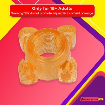 Transparent 4 Tube FingerCock Ring CR-010