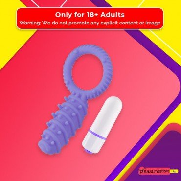 Clitoral Banger Spikes Premium Cockring With Bullet CR-015