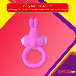 Rabbit Vibrating Penis Ring Blue Lolly CR-018
