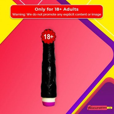 Super Natural Black Silicone Realistic Vibrator RSV-011