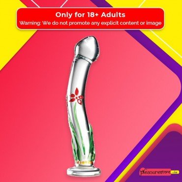 Flower Crystal Glass Dildo Sex Toy GD-004