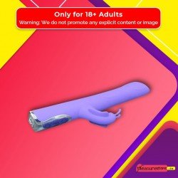 Black T- Transfer Beads Stick Rabbit Vibrator RV-021